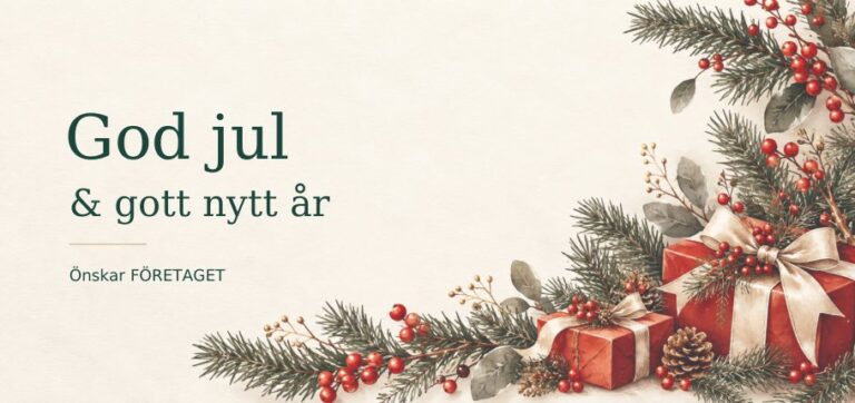 Julkortet Ljus akvarell